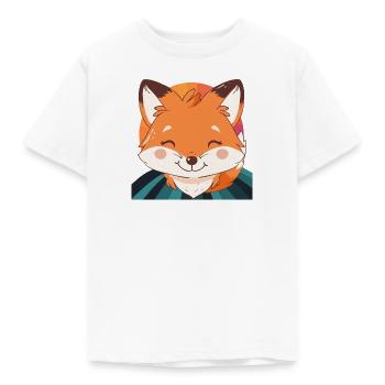 Fuchs Fox Waldbewohner - Kinder T-Shirt - Weiß - Vorne - AI Model Kid Male (0cm)