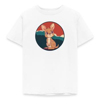Kaenguru Sydney Kangaroo - Kinder T-Shirt - Weiß - Vorne - AI Model Kid Male (0cm)