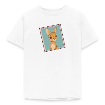 Kaenguru Kangaroo - Kinder T-Shirt - Weiß - Vorne - AI Model Kid Male (0cm)