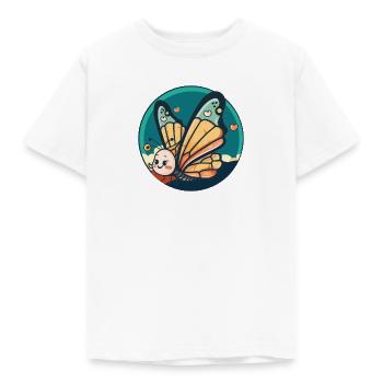 Papillon Printemps Eté - T-shirt Enfant - blanc - Devant - AI Model Kid Male (0cm)