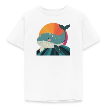 Meeresleben Flosse - Kinder T-Shirt - Weiß - Vorne - AI Model Kid Male (0cm)