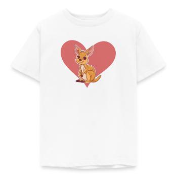 Kaenguru Sydney - Kinder T-Shirt - Weiß - Vorne - AI Model Kid Male (0cm)