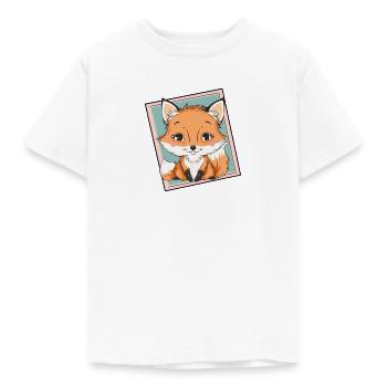 Fuchs Waldbewohner - Kinder T-Shirt - Weiß - Vorne - AI Model Kid Male (0cm)