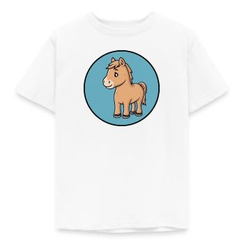 Pferd Hufe Pferde - Kinder T-Shirt - Weiß - Vorne - AI Model Kid Male (0cm)