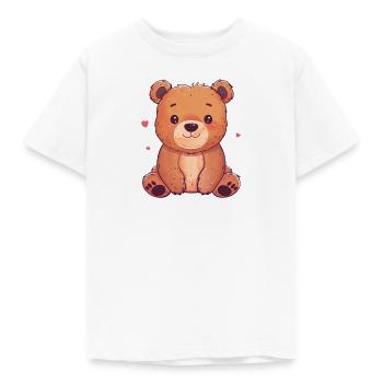 Baer Baeren Teddybär - Kinder T-Shirt - Weiß - Vorne - AI Model Kid Male (0cm)