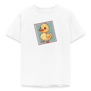 Oiseau à bec de canard - T-shirt Enfant - blanc - Devant - AI Model Kid Male (0cm)