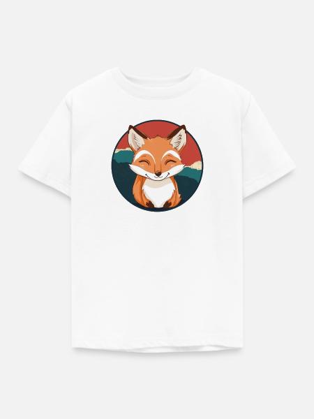 Fuchs Füchse Wald - Kinder T-Shirt - Weiß