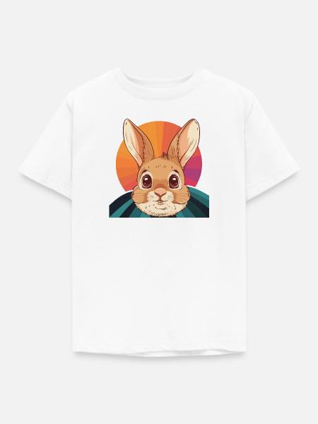 Hasenzahn Häschen Osterhase - Kinder T-Shirt - Weiß