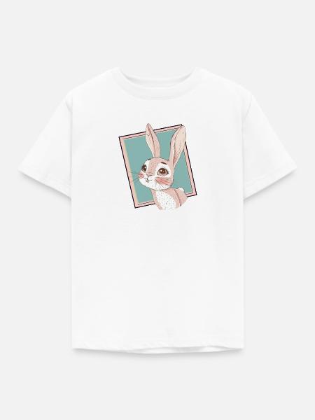 Hasenzahn Osterhase - Kinder T-Shirt - Weiß