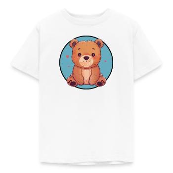 Baer Teddybär Waldbewohner - Kinder T-Shirt - Weiß - Vorne - AI Model Kid Male (0cm)