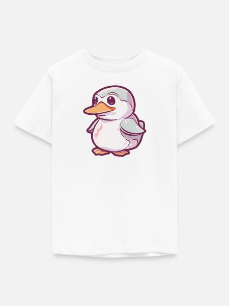 Quak Schnabel Vogel - Kinder T-Shirt - Weiß