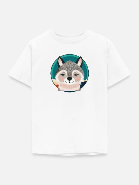 Wolf Rudel Wolfpack - Kinder T-Shirt - Weiß