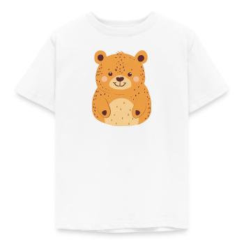 Baer Stofftier - Kinder T-Shirt - Weiß - Vorne - AI Model Kid Male (0cm)