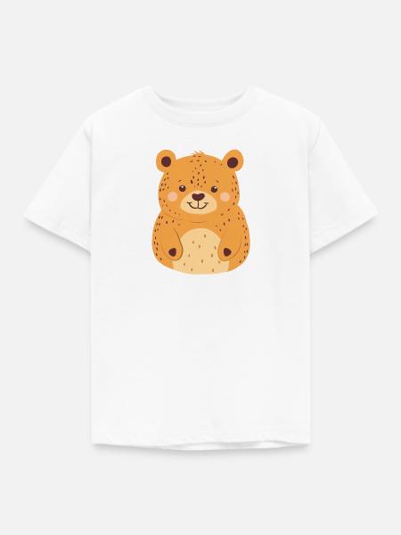 Baer Stofftier - Kinder T-Shirt - Weiß