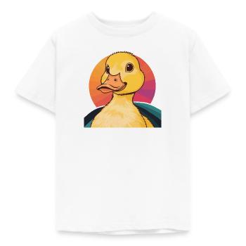 Entchen Vogel Ente - Kinder T-Shirt - Weiß - Vorne - AI Model Kid Male (0cm)