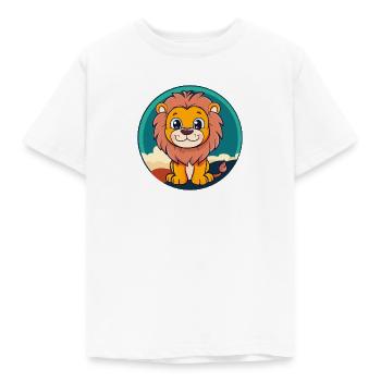 Loewe Lioness Leo - Kids' T-Shirt - white - Front - AI Model Kid Male (0cm)