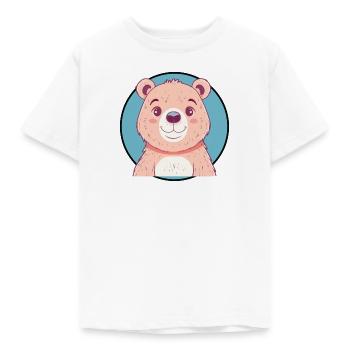 Baer Teddybär - Kinder T-Shirt - Weiß - Vorne - AI Model Kid Male (0cm)
