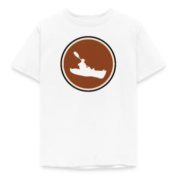 Kayak Canoë en eau vive - T-shirt Enfant - blanc - Devant - AI Model Kid Male (0cm)