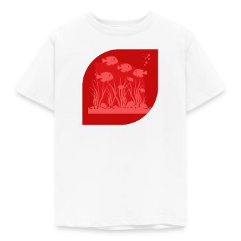 Aquarium Fischkopf - Kinder T-Shirt - Weiß - Vorne - AI Model Kid Male (0cm)