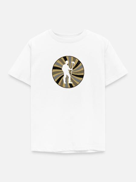 Bergbau Spitzhacke Montan - Kinder T-Shirt - Weiß