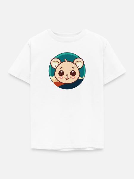 Mäuschen Maus - Kinder T-Shirt - Weiß