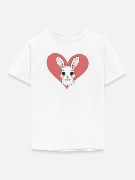 Hasenzahn Hase - Kinder T-Shirt - Weiß