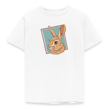 Bunny Easter - Kids' T-Shirt - white - Front - AI Model Kid Male (0cm)