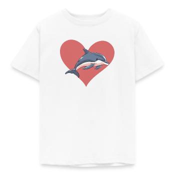 Delfin Meerestier Meerestiere - Kinder T-Shirt - Weiß - Vorne - AI Model Kid Male (0cm)