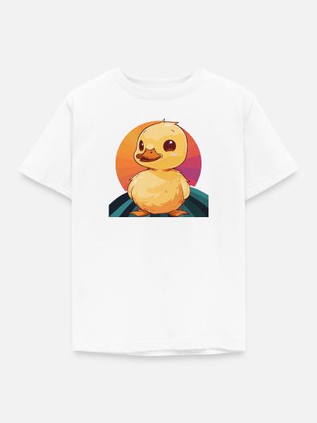 Schnabel Entchen Quak - Kinder T-Shirt - Weiß