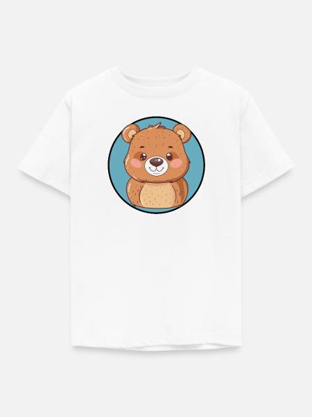 Baer Waldtier Baeren - Kinder T-Shirt - Weiß