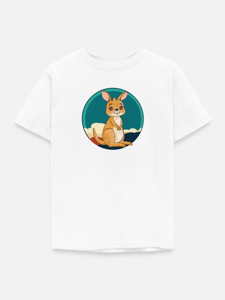 Kaenguru Kangaroo Outback - Kinder T-Shirt - Weiß