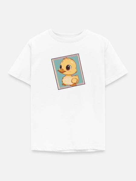 Schnabel Vogel Quak - Kinder T-Shirt - Weiß