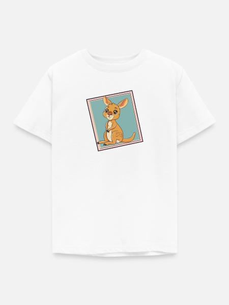 Kaenguru Aussie - Kinder T-Shirt - Weiß