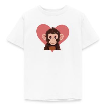 Singe Singe Banane - T-shirt Enfant - blanc - Devant - AI Model Kid Male (0cm)