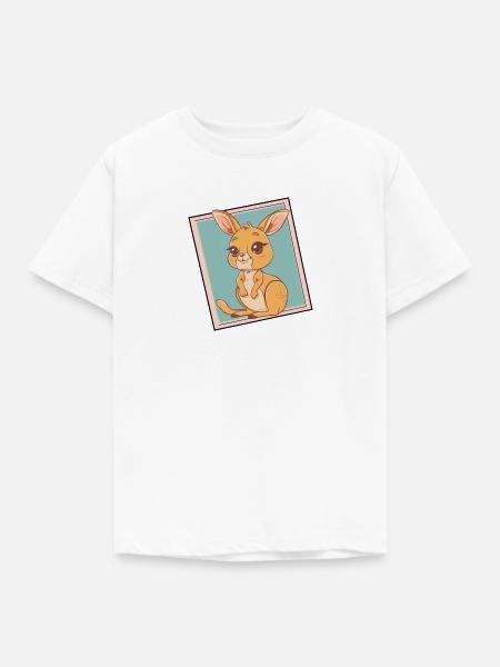 Kangaroo Beuteltier Melbourne - Kinder T-Shirt - Weiß