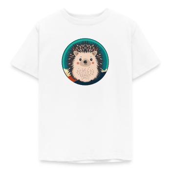 Hedgehog Prickly Porcupine - Kids' T-Shirt - white - Front - AI Model Kid Male (0cm)