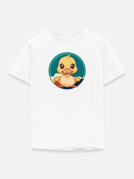 Ente Vogel Quak - Kinder T-Shirt - Weiß