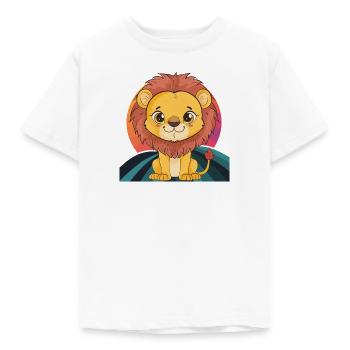 Loewe Leo Lioness - Kids' T-Shirt - white - Front - AI Model Kid Male (0cm)