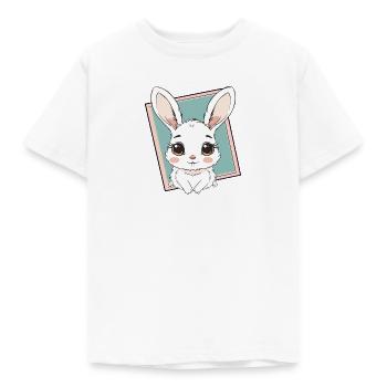 Hase Ostern Hasenzahn - Kinder T-Shirt - Weiß - Vorne - AI Model Kid Male (0cm)