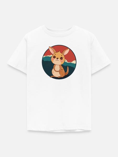 Kaenguru Aussie Beuteltier - Kinder T-Shirt - Weiß