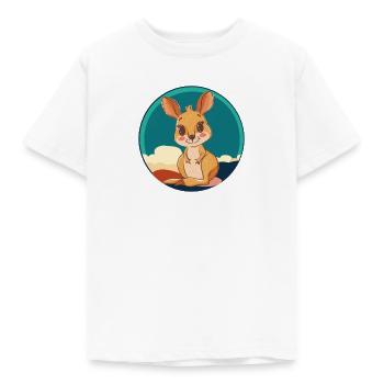 Kaenguru Melbourne Aussie - Kinder T-Shirt - Weiß - Vorne - AI Model Kid Male (0cm)
