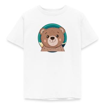 Baer Waldbewohner Baeren - Kinder T-Shirt - Weiß - Vorne - AI Model Kid Male (0cm)