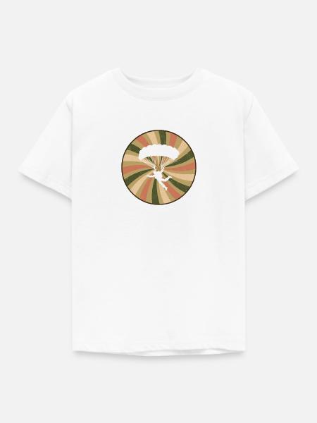 Skydiving Skydive Freifall - Kinder T-Shirt - Weiß