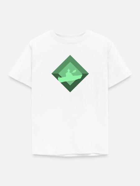 Kajakfahren Paddeln - Kinder T-Shirt - Weiß