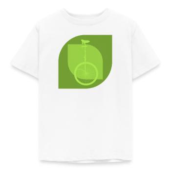 Pédale monocycle monocycle - T-shirt Enfant - blanc - Devant - AI Model Kid Male (0cm)