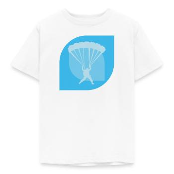 Skydiving Flugsport Adrenalin - Kinder T-Shirt - Weiß - Vorne - AI Model Kid Male (0cm)