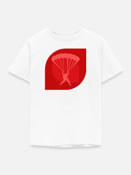Skydiving Base Jumping - Kinder T-Shirt - Weiß