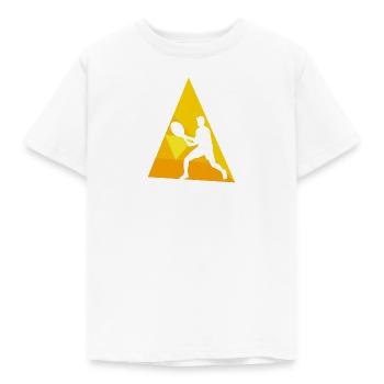 Tennis Tennis Player Backhand Tenni Racket - Kids' T-Shirt - white - Front - AI Model Kid Male (0cm)