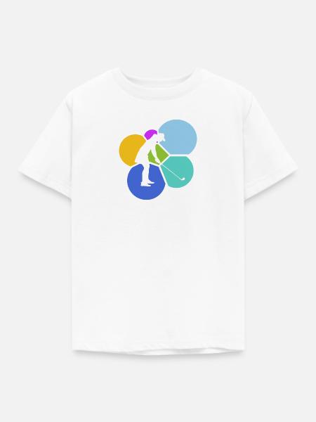 Golf Golfen Golfer Golfschläger - Kinder T-Shirt - Weiß
