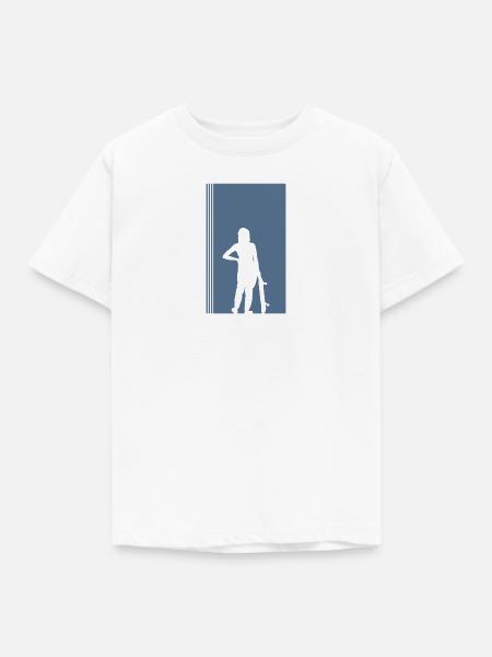 Skateboard Skateboarder Halfpipe - Kinder T-Shirt - Weiß